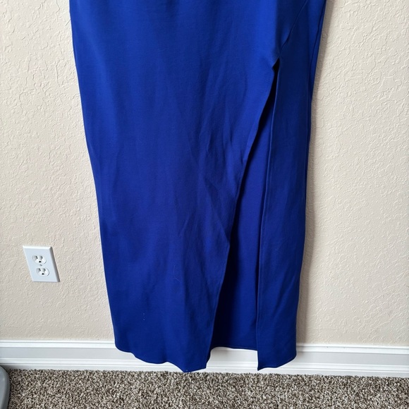 Lulus | Women's Good Times Only One Shoulder Royal Blue Maxi Dress Size Large - Picture 4 of 7